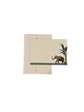 Load image into Gallery viewer, Darwin's Menagerie "Hasty Elephant" Notecard Set with Laid Envelopes
