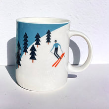 Load image into Gallery viewer, The Mountains are Calling Snow Skiing 425ml Mug
