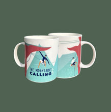 Load image into Gallery viewer, The Mountains are Calling Rock Climbing 425ml Mug
