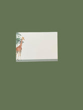 Load image into Gallery viewer, Darwin's Menagerie "Grand Giraffe" Notecard Set with Laid Envelopes
