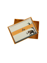Load image into Gallery viewer, Darwin's Menagerie "Hasty Elephant" Notecard Set with Laid Envelopes