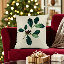 Load image into Gallery viewer, Holly Tis the Season Cushion