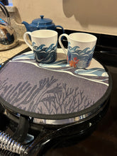 Load image into Gallery viewer, Deep Blue Sea Circular Hob Covers - Night