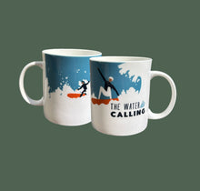 Load image into Gallery viewer, The Water is Calling Surfing 425ml Mug
