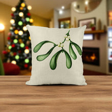Load image into Gallery viewer, Mistletoe Tis the Season Cushion