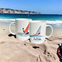 Load image into Gallery viewer, The Water is Calling Wind Surfing 425ml Mug