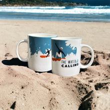 Load image into Gallery viewer, The Water is Calling Surfing 425ml Mug