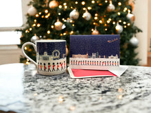 Load image into Gallery viewer, Wholesale London Seasons Winter Christmas Card - Mustard and Gray Trade Homeware and Gifts - Made in Britain