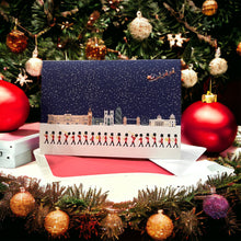 Load image into Gallery viewer, Wholesale London Seasons Winter Christmas Card - Mustard and Gray Trade Homeware and Gifts - Made in Britain