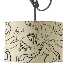 Load image into Gallery viewer, Wholesale Abstract Nude Lamp Shade - Mustard and Gray Trade Homeware and Gifts - Made in Britain