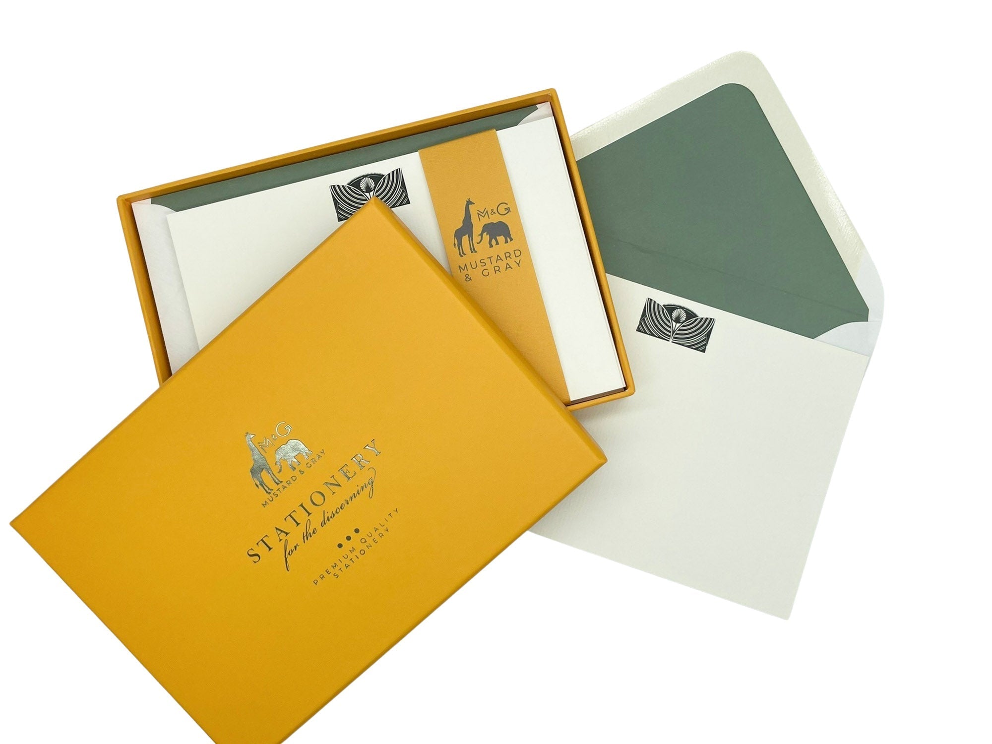Hermes Gift Box Stationary Embossed Card Decor Set