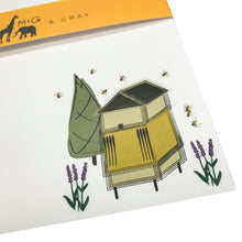 Load image into Gallery viewer, Wholesale Beryl's Bee Hives Writing Paper Compendium - Mustard and Gray Trade Homeware and Gifts - Made in Britain