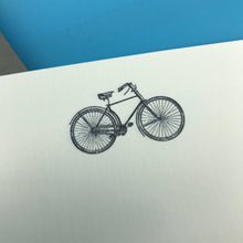 Load image into Gallery viewer, Wholesale Bicycle Writing Paper Compendium - Mustard and Gray Trade Homeware and Gifts - Made in Britain