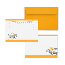 Load image into Gallery viewer, Wholesale Animal Parade Birthday Party Pack - Mustard and Gray Trade Homeware and Gifts - Made in Britain
