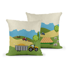 Load image into Gallery viewer, Wholesale Bramble Hill Farm Cushion - Mustard and Gray Trade Homeware and Gifts - Made in Britain