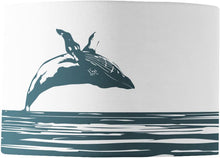 Load image into Gallery viewer, Wholesale Breaching Humpback Whale Lamp Shade - Mustard and Gray Trade Homeware and Gifts - Made in Britain