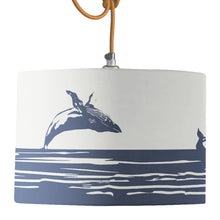 Load image into Gallery viewer, Wholesale Breaching Humpback Whale Lamp Shade - Mustard and Gray Trade Homeware and Gifts - Made in Britain