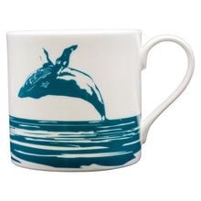 Load image into Gallery viewer, Wholesale Breaching Whale 400ml Mug - Mustard and Gray Trade Homeware and Gifts - Made in Britain