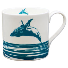 Load image into Gallery viewer, Wholesale Breaching Whale 400ml Mug - Mustard and Gray Trade Homeware and Gifts - Made in Britain