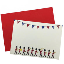 Load image into Gallery viewer, Wholesale Changing of the Guard Thank You Notecard Set - Mustard and Gray Trade Homeware and Gifts - Made in Britain