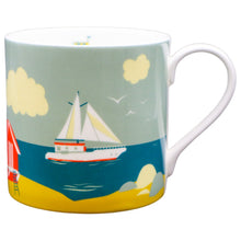 Load image into Gallery viewer, Wholesale Charlie's Coast 400ml Mug - Mustard and Gray Trade Homeware and Gifts - Made in Britain