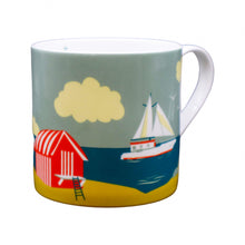 Load image into Gallery viewer, Wholesale Charlie's Coast 400ml Mug - Mustard and Gray Trade Homeware and Gifts - Made in Britain