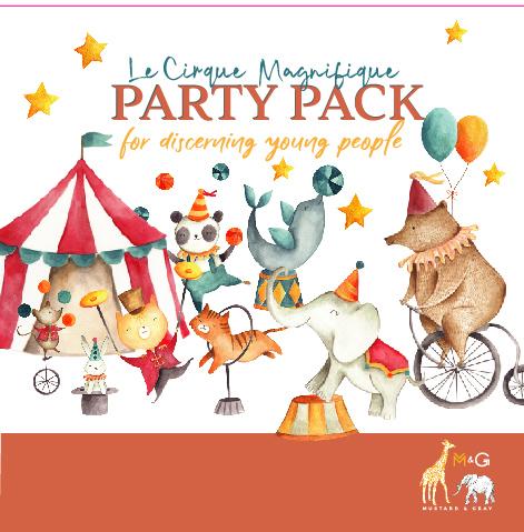 Wholesale Circus Party Pack - Mustard and Gray Trade Homeware and Gifts - Made in Britain