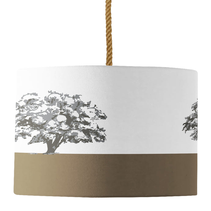 Wholesale Condover Headlands Earth Lamp Shade - Mustard and Gray Trade Homeware and Gifts - Made in Britain
