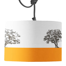 Load image into Gallery viewer, Wholesale Condover Headlands Oilseed Lamp Shade - Mustard and Gray Trade Homeware and Gifts - Made in Britain