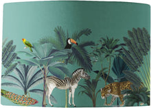 Load image into Gallery viewer, Wholesale Darwin's Menagerie Green Lamp Shade - Mustard and Gray Trade Homeware and Gifts - Made in Britain