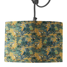Load image into Gallery viewer, Wholesale Darwin's Menagerie Mustard Pattern Lamp Shade - Mustard and Gray Trade Homeware and Gifts - Made in Britain