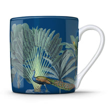 Load image into Gallery viewer, Wholesale Darwin's Menagerie Navy 350ml Mug - Mustard and Gray Trade Homeware and Gifts - Made in Britain
