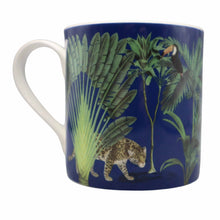 Load image into Gallery viewer, Wholesale Darwin&#39;s Menagerie Navy 350ml Mug - Mustard and Gray Trade Homeware and Gifts - Made in Britain
