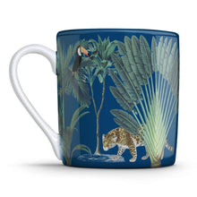 Load image into Gallery viewer, Wholesale Darwin's Menagerie Navy 350ml Mug - Mustard and Gray Trade Homeware and Gifts - Made in Britain