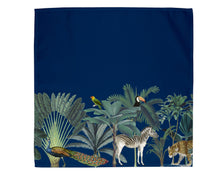 Load image into Gallery viewer, Wholesale Darwin's Menagerie Navy Napkins (Set of Four) - Mustard and Gray Trade Homeware and Gifts - Made in Britain