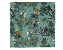 Load image into Gallery viewer, Wholesale Darwin&#39;s Menagerie Pattern Green Napkins (Set of Four) - Mustard and Gray Trade Homeware and Gifts - Made in Britain
