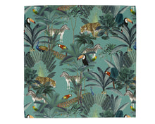 Load image into Gallery viewer, Wholesale Darwin's Menagerie Pattern Navy Napkins (Set of Four) - Mustard and Gray Trade Homeware and Gifts - Made in Britain