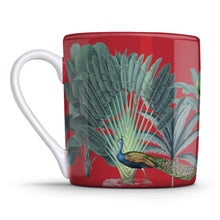 Load image into Gallery viewer, Wholesale Darwin's Menagerie Red 350ml Mug - Mustard and Gray Trade Homeware and Gifts - Made in Britain