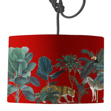 Load image into Gallery viewer, Wholesale Darwin's Menagerie Red Lamp Shade - Mustard and Gray Trade Homeware and Gifts - Made in Britain