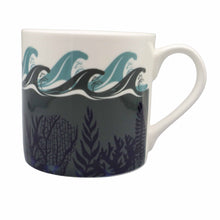 Load image into Gallery viewer, Wholesale Deep Blue Sea Night 350ml Mug - Mustard and Gray Trade Homeware and Gifts - Made in Britain
