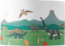 Load image into Gallery viewer, Wholesale Dinosaur Lamp Shade - Mustard and Gray Trade Homeware and Gifts - Made in Britain