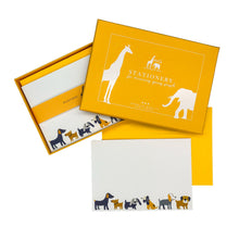 Load image into Gallery viewer, Wholesale Dogs Notecard Set - Mustard and Gray Trade Homeware and Gifts - Made in Britain
