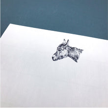 Load image into Gallery viewer, Wholesale Donkey Writing Paper Compendium - Mustard and Gray Trade Homeware and Gifts - Made in Britain