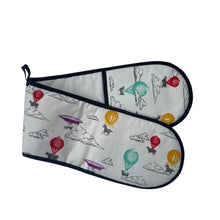 Load image into Gallery viewer, Wholesale Farm High Life Double Oven Glove - Mustard and Gray Trade Homeware and Gifts - Made in Britain