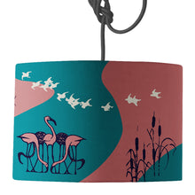 Load image into Gallery viewer, Wholesale Flamingo Lamp Shade - Mustard and Gray Trade Homeware and Gifts - Made in Britain