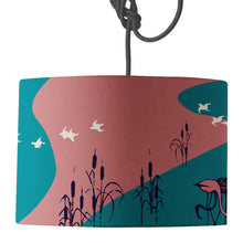 Load image into Gallery viewer, Wholesale Flamingo Lamp Shade - Mustard and Gray Trade Homeware and Gifts - Made in Britain