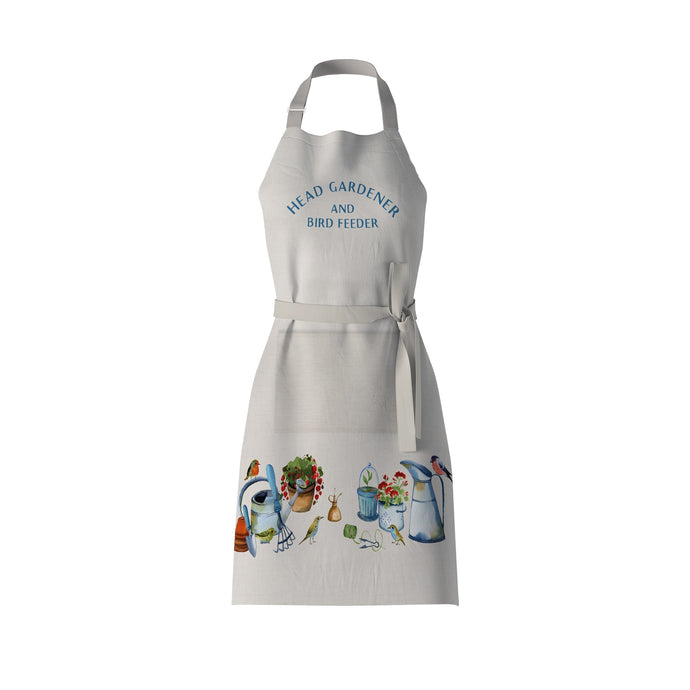 Wholesale Gardeners Friends Gardening Apron - Mustard and Gray Trade Homeware and Gifts - Made in Britain