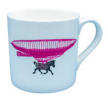 Load image into Gallery viewer, Wholesale High Life Zebra 350ml Mug - Mustard and Gray Trade Homeware and Gifts - Made in Britain