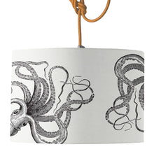 Load image into Gallery viewer, Wholesale Kraken Can Can Lamp Shade - Mustard and Gray Trade Homeware and Gifts - Made in Britain