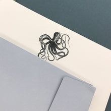 Load image into Gallery viewer, Wholesale Kraken Writing Paper Compendium - Mustard and Gray Trade Homeware and Gifts - Made in Britain
